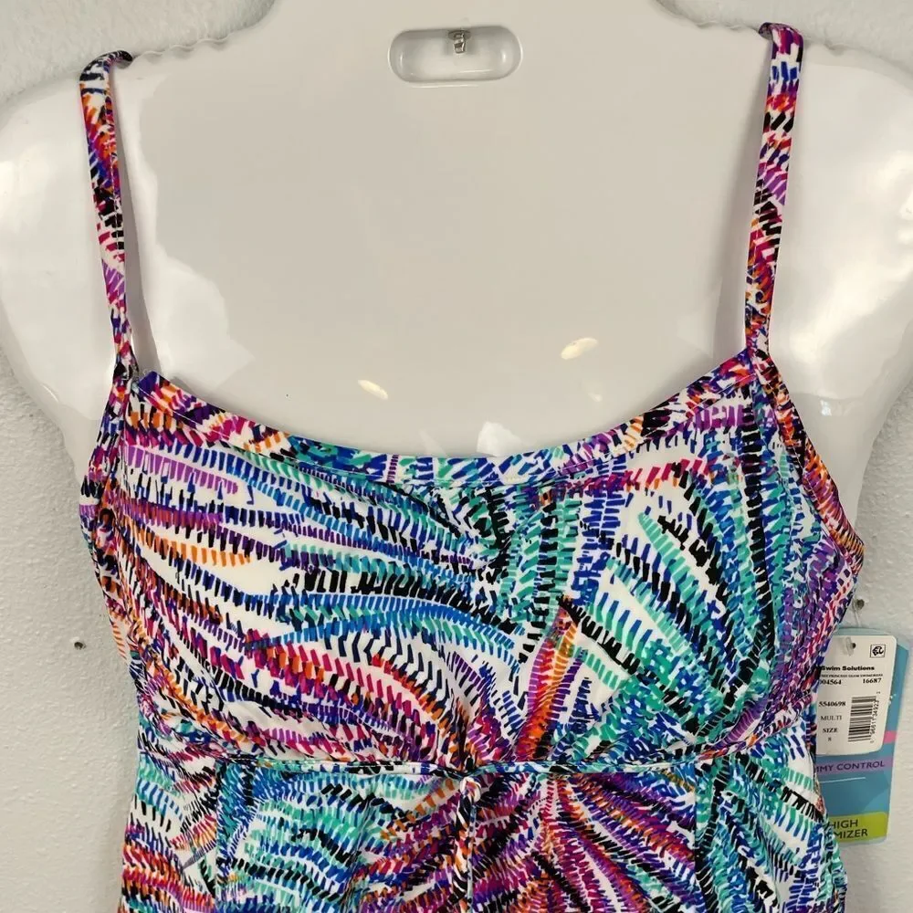 NWT Swim Solutions One Piece Swim Suit Size 8 - Picture 2 of 5